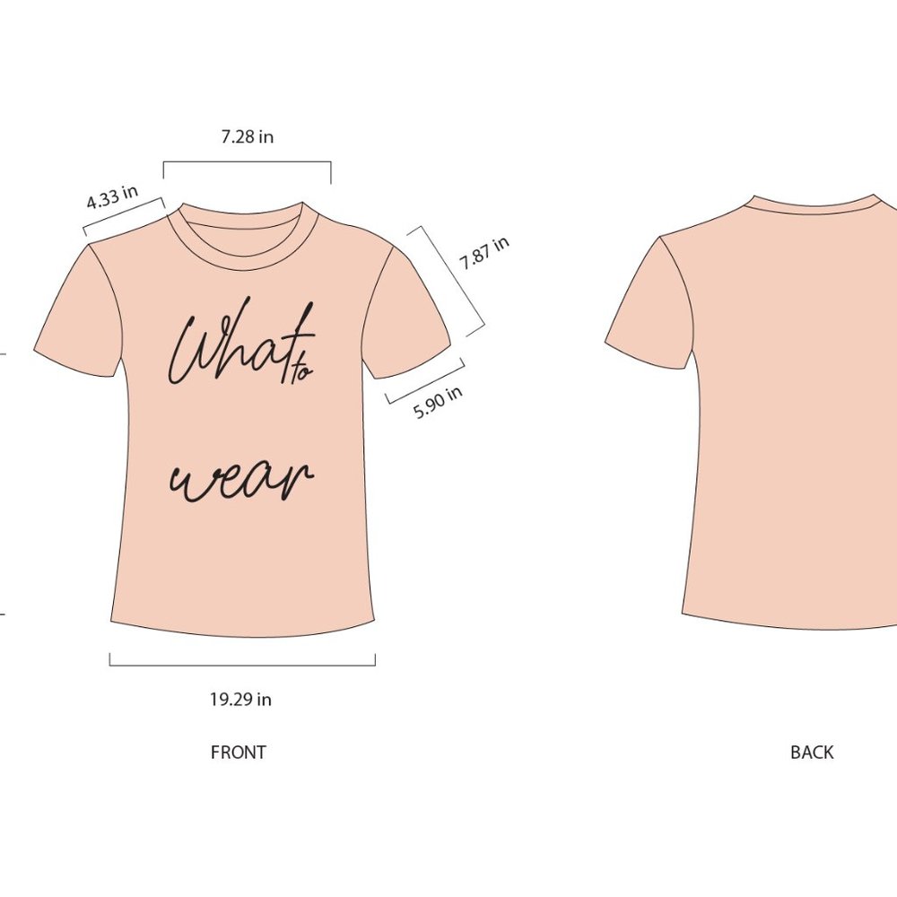 What to wear t-shirt, fashion tee, slogan shirt, pink shirt - Picture 3 of 4